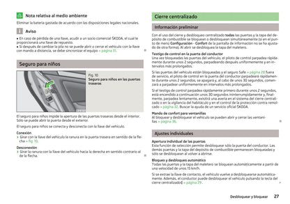 2012-2013 Skoda Octavia Owner's Manual | Spanish