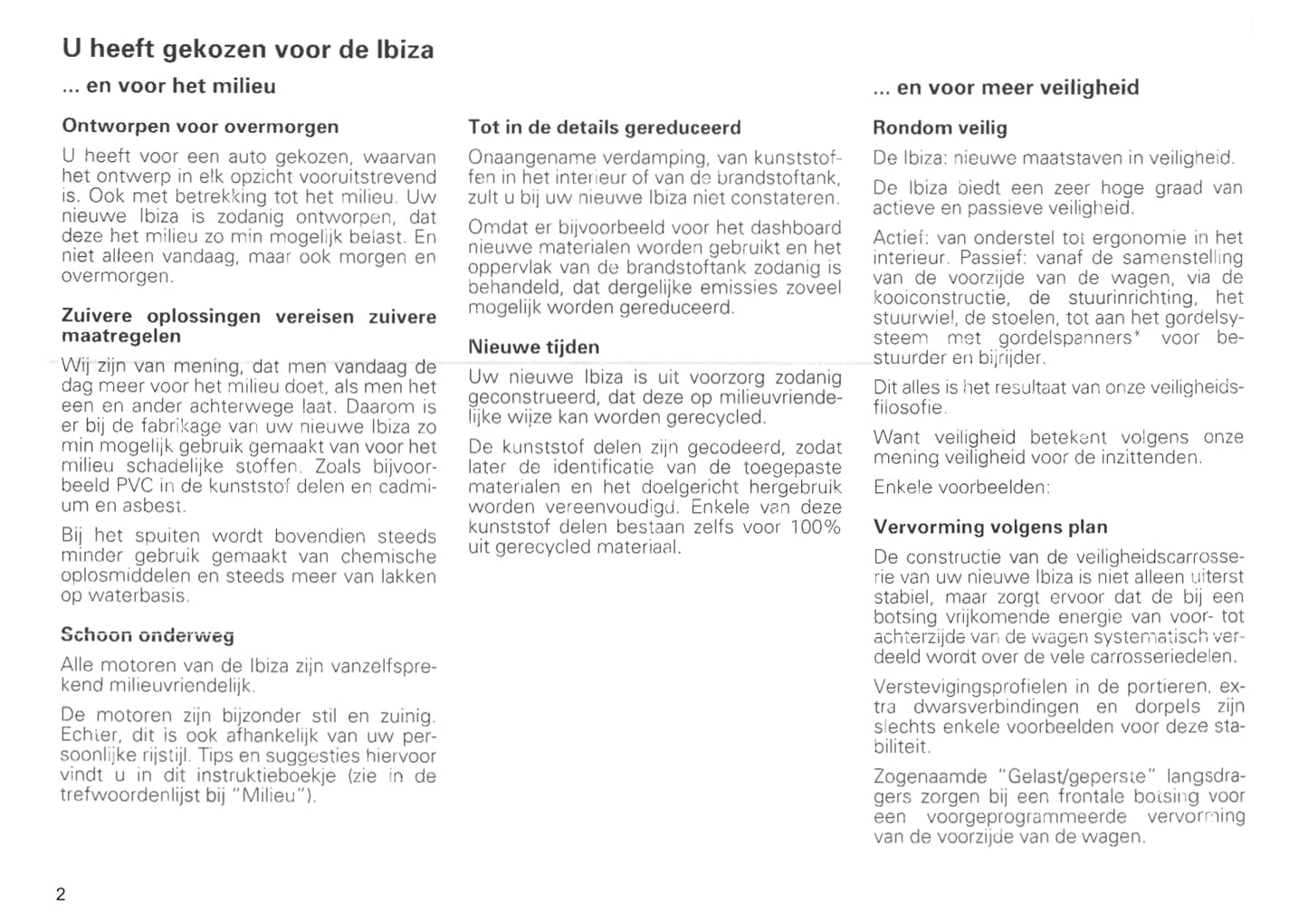 1996-1999 Seat Ibiza Bedienungsanleitung | Niederländisch