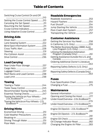 2020 Ford Edge Owner's Manual | English