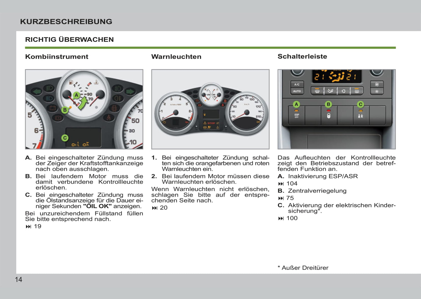 2011-2014 Peugeot 207/207 SW Bedienungsanleitung | Deutsch