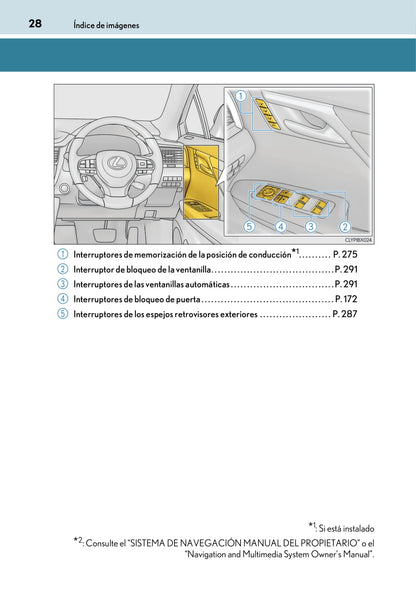 2017-2019 Lexus RX 450h/RX 450hL Owner's Manual | Spanish