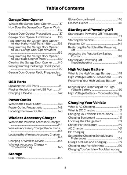 2021 Ford Mustang Mach-E Owner's Manual | English