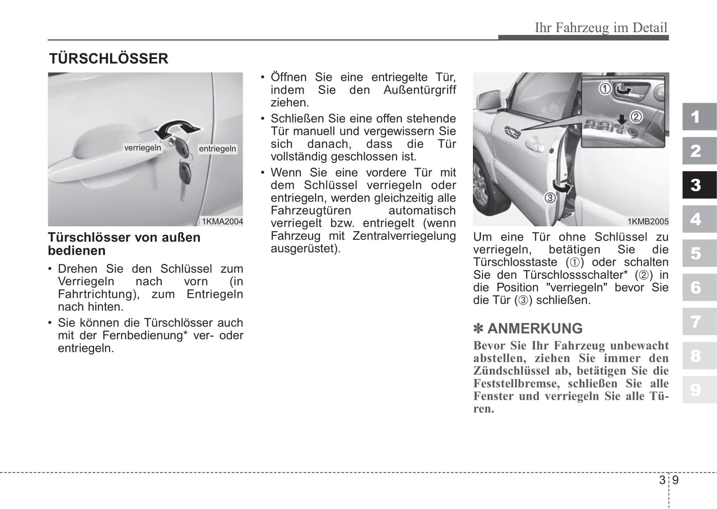 2006-2007 Kia Sportage Gebruikershandleiding | Duits
