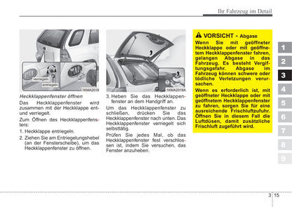 2006-2007 Kia Sportage Owner's Manual | German