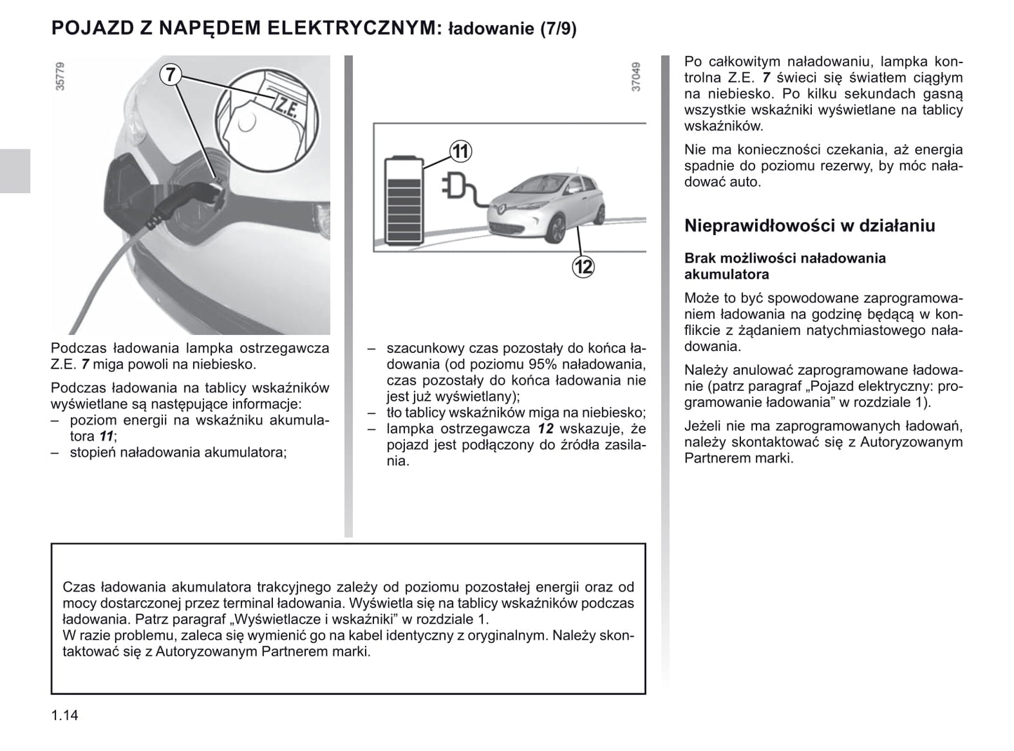 2018-2019 Renault Zoe Gebruikershandleiding | Pools