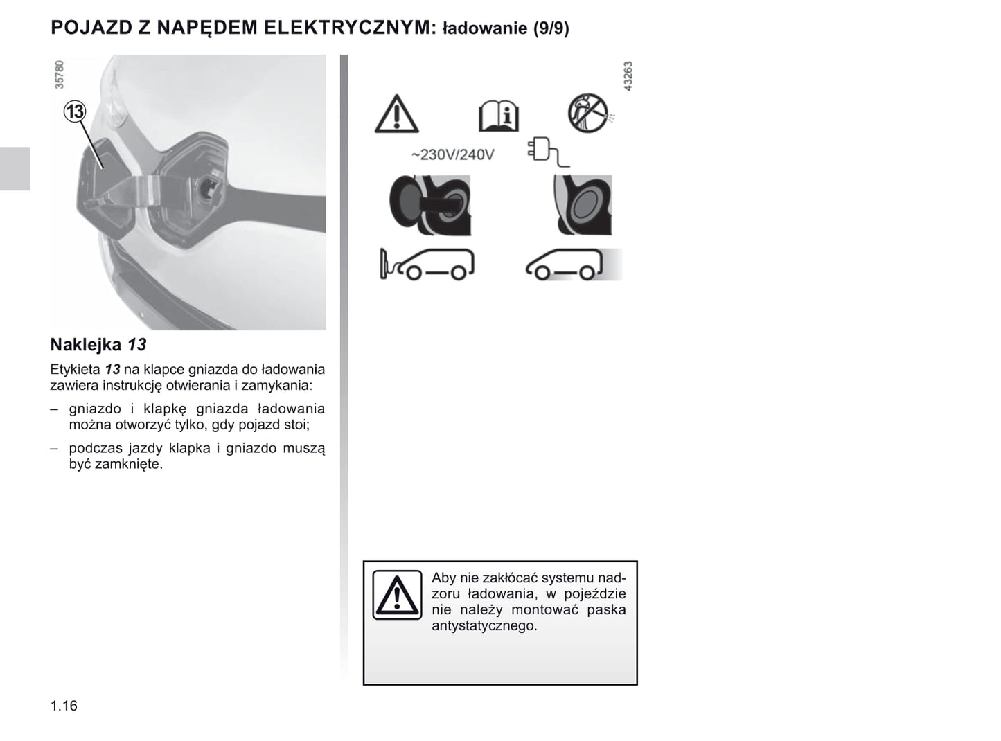 2018-2019 Renault Zoe Gebruikershandleiding | Pools