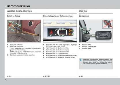 2011-2013 Peugeot 308 CC Owner's Manual | German