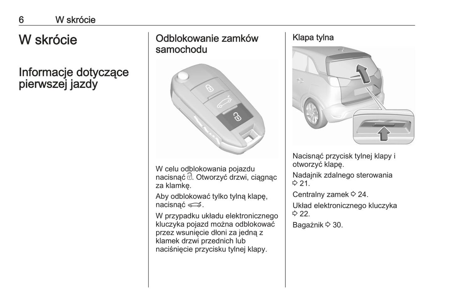 2020 Opel Crossland X Owner's Manual | Polish