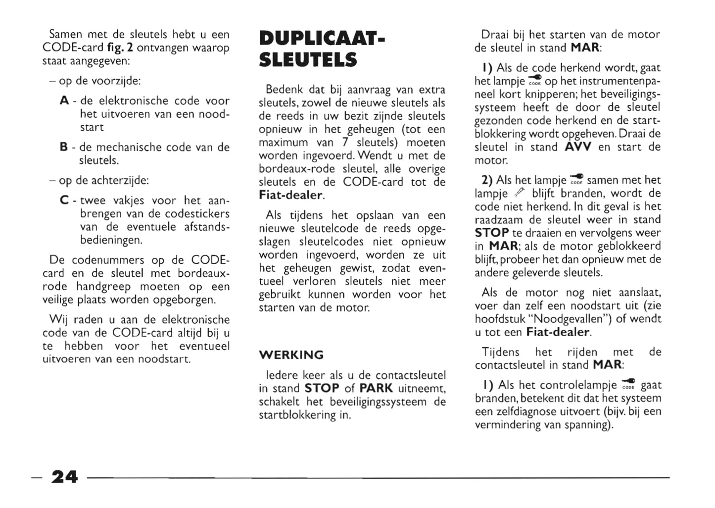 1999-2000 Fiat Seicento Gebruikershandleiding | Nederlands