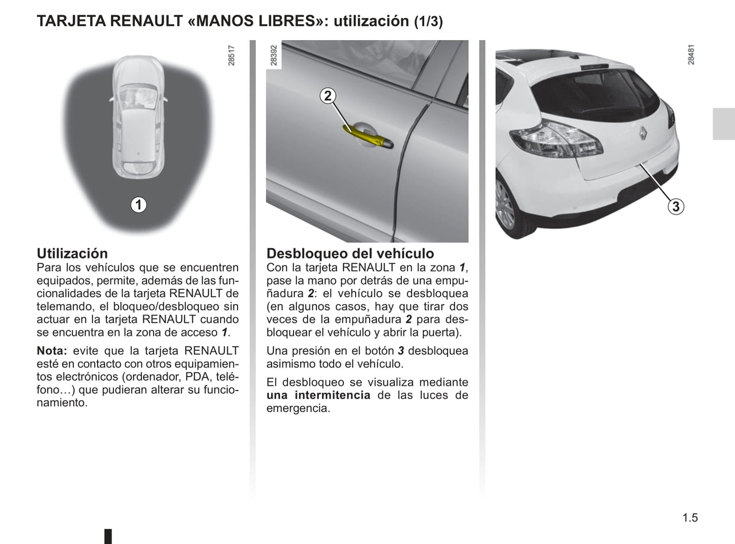 2008-2012 Renault Mégane Manuel du propriétaire | Espagnol