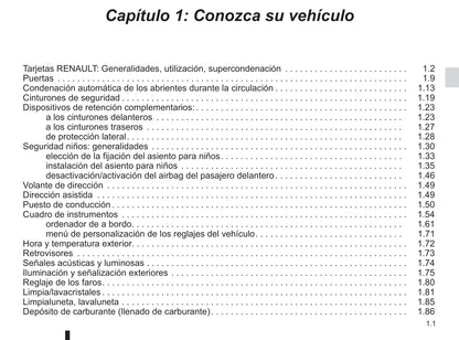 2015-2016 Renault Scénic Bedienungsanleitung | Spanisch