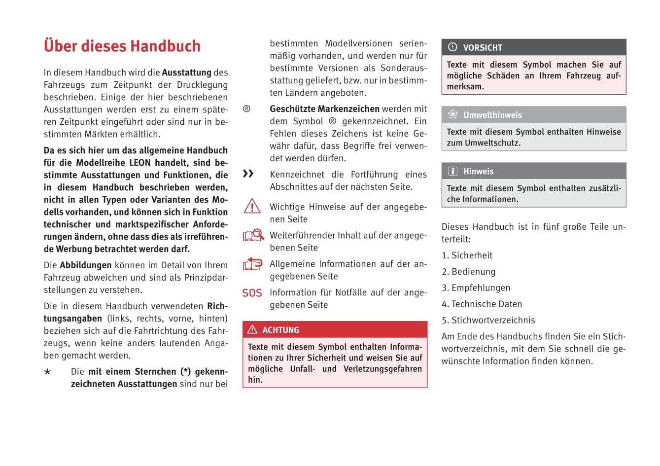 2013-2017 Seat Leon Gebruikershandleiding | Duits