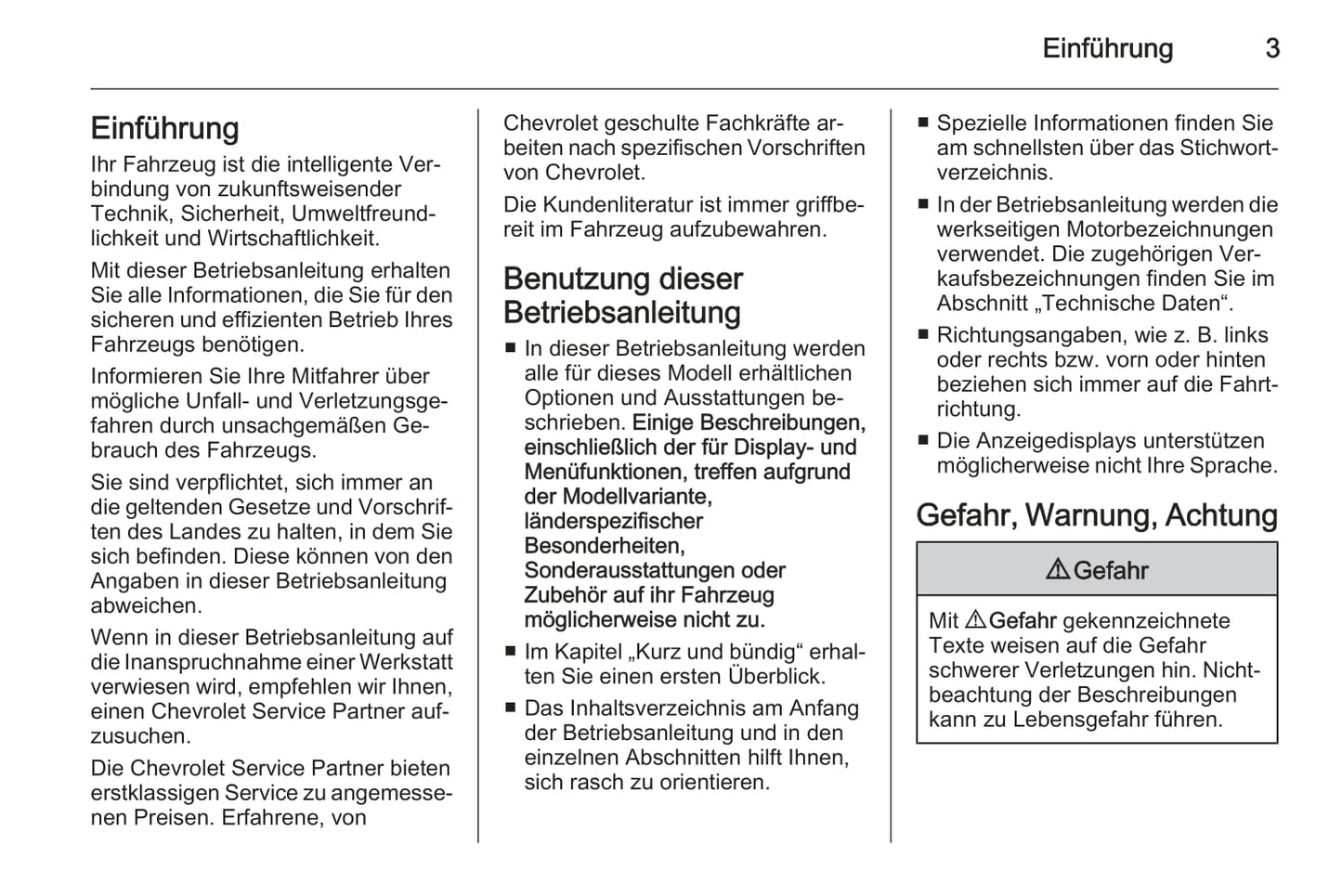 2010-2015 Chevrolet Spark Bedienungsanleitung | Deutsch