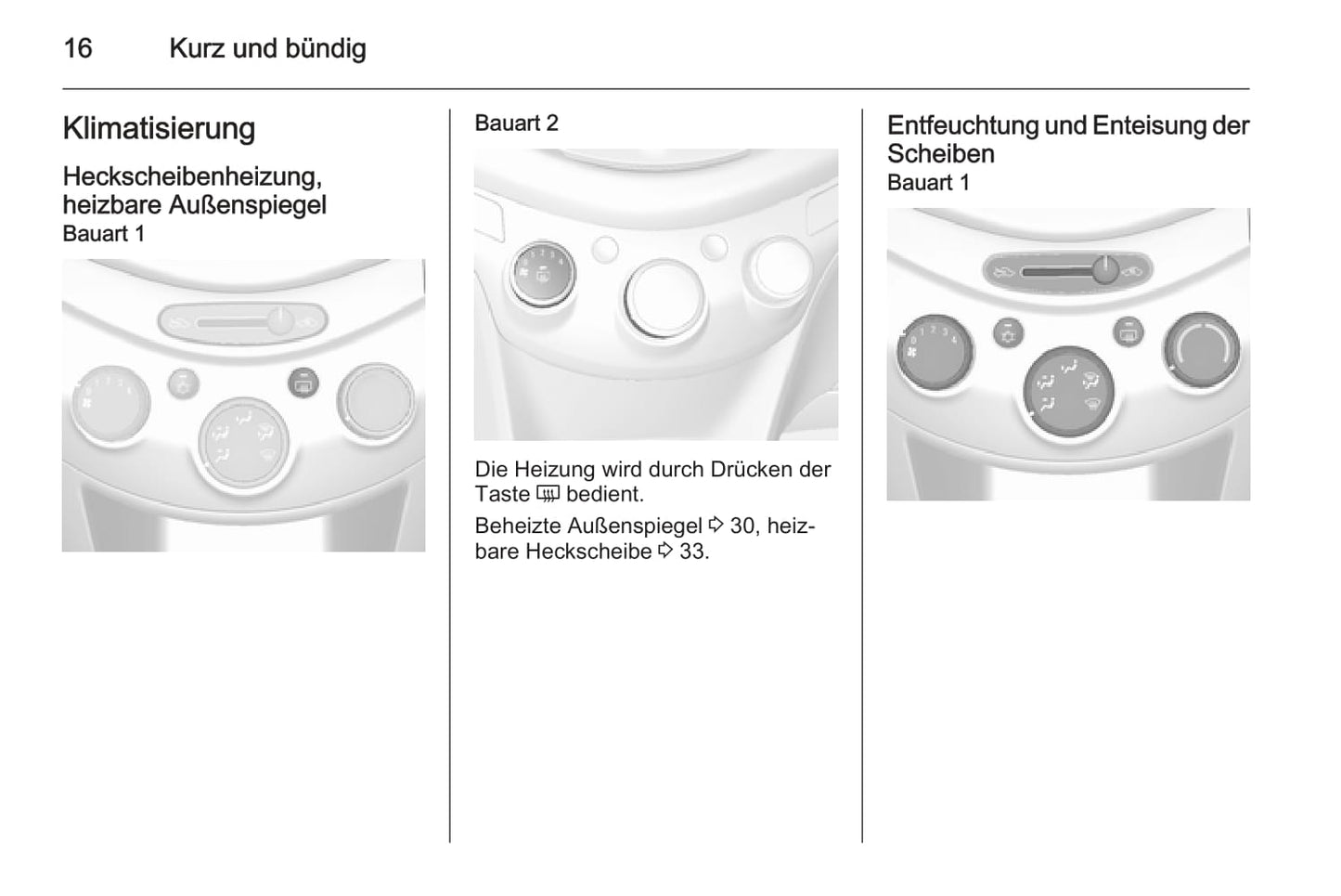 2010-2015 Chevrolet Spark Owner's Manual | German