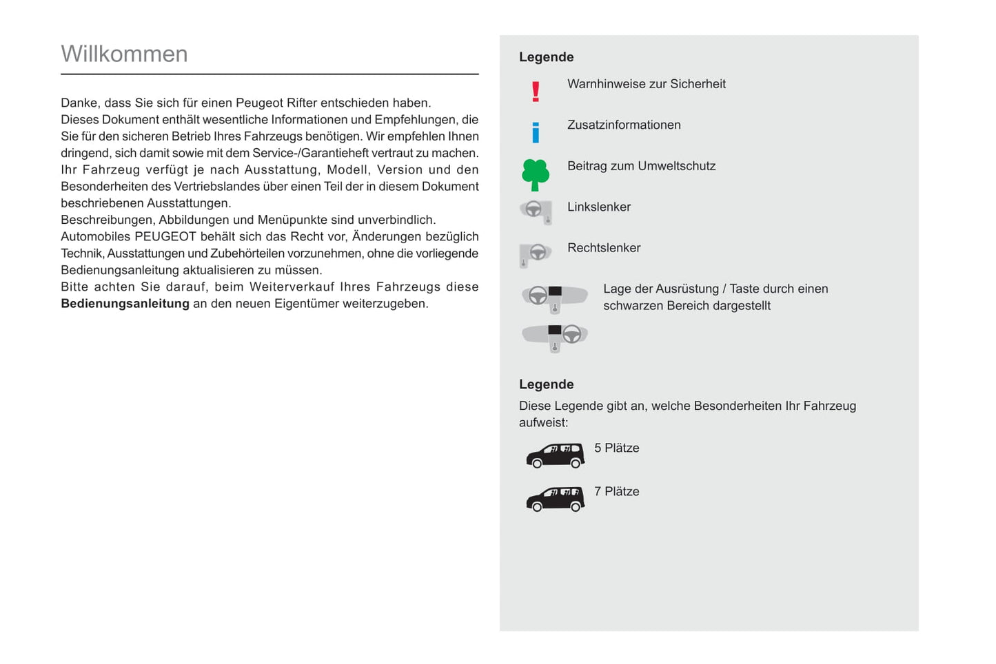 2019-2022 Peugeot Rifter Gebruikershandleiding | Duits