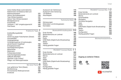 2019-2022 Peugeot Rifter Owner's Manual | German