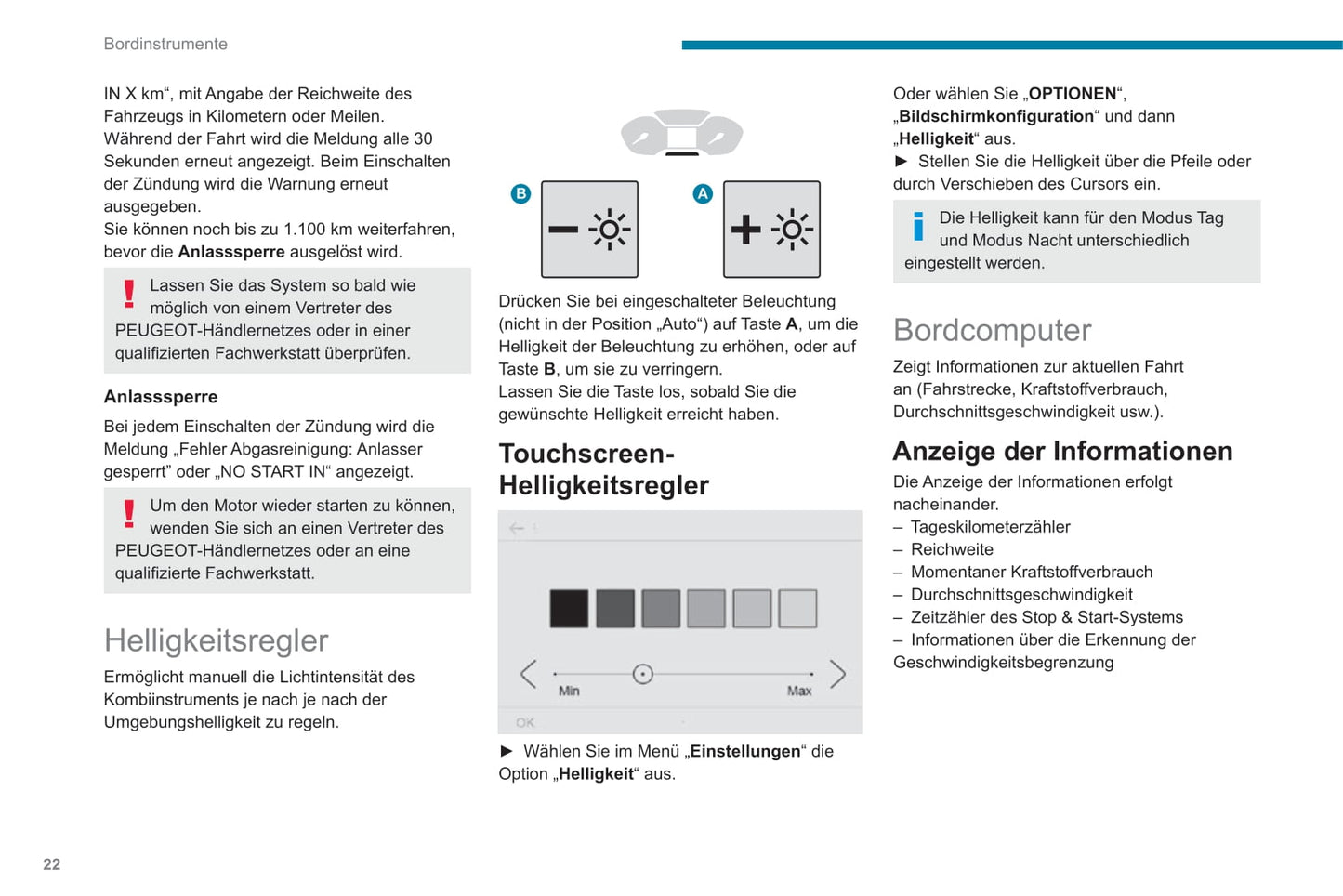 2019-2022 Peugeot Rifter Owner's Manual | German