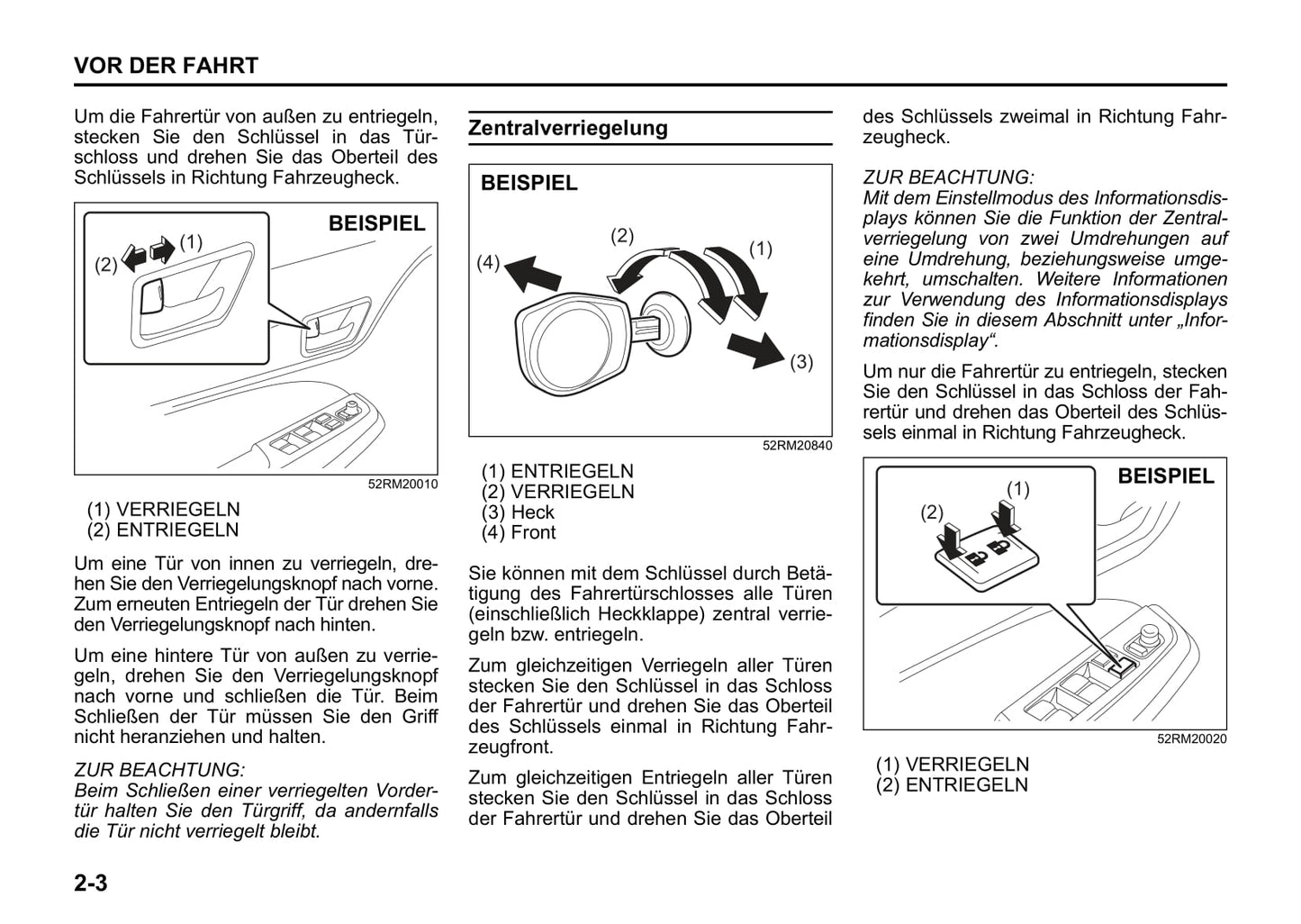 2017-2018 Suzuki Swift Owner's Manual | German