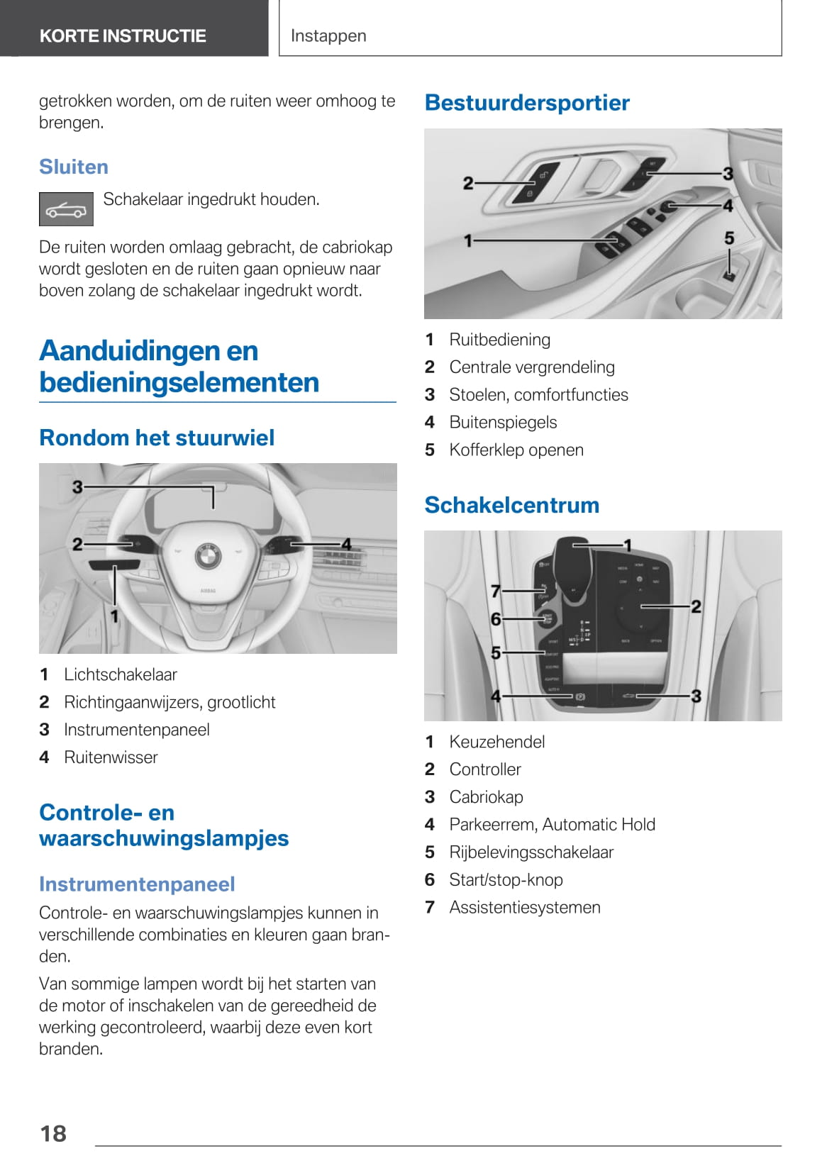 2020-2021 BMW Z4 Owner's Manual | Dutch