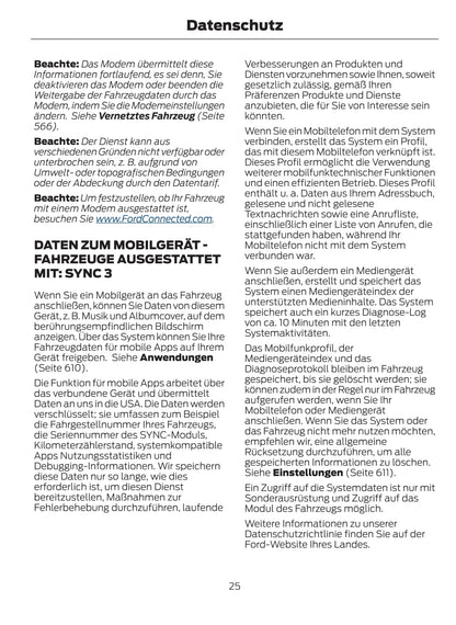 2021 Ford Focus Owner's Manual | German