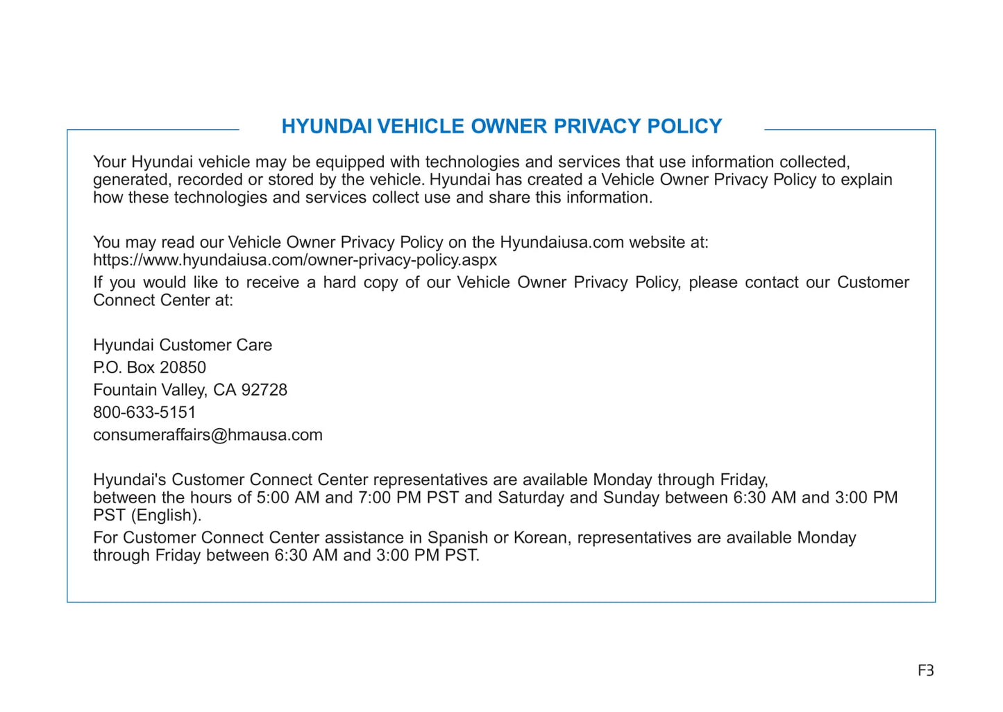 2018-2019 Hyundai Accent Bedienungsanleitung | Englisch