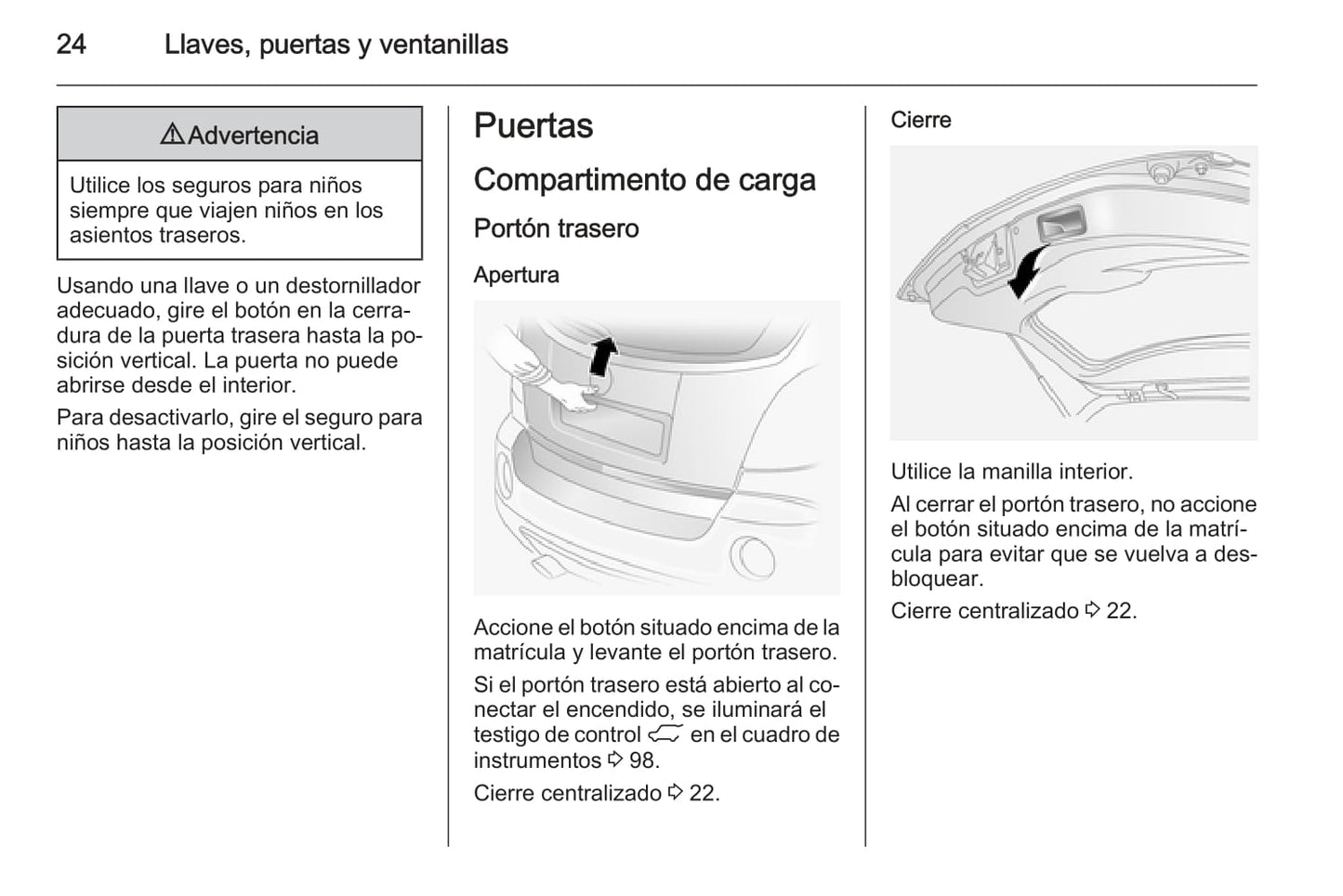 2015-2016 Opel Antara Owner's Manual | Spanish