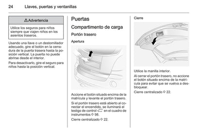 2015-2016 Opel Antara Owner's Manual | Spanish