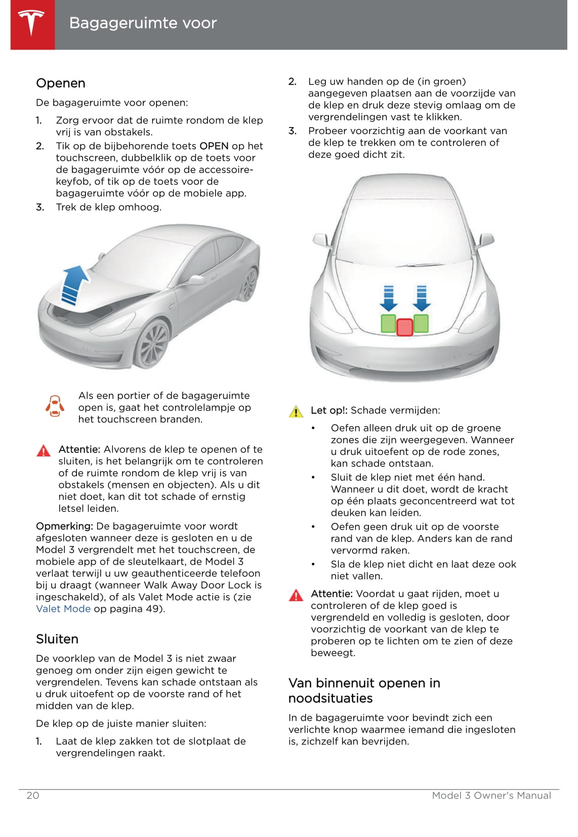 2019 Tesla Model 3 Gebruikershandleiding | Nederlands