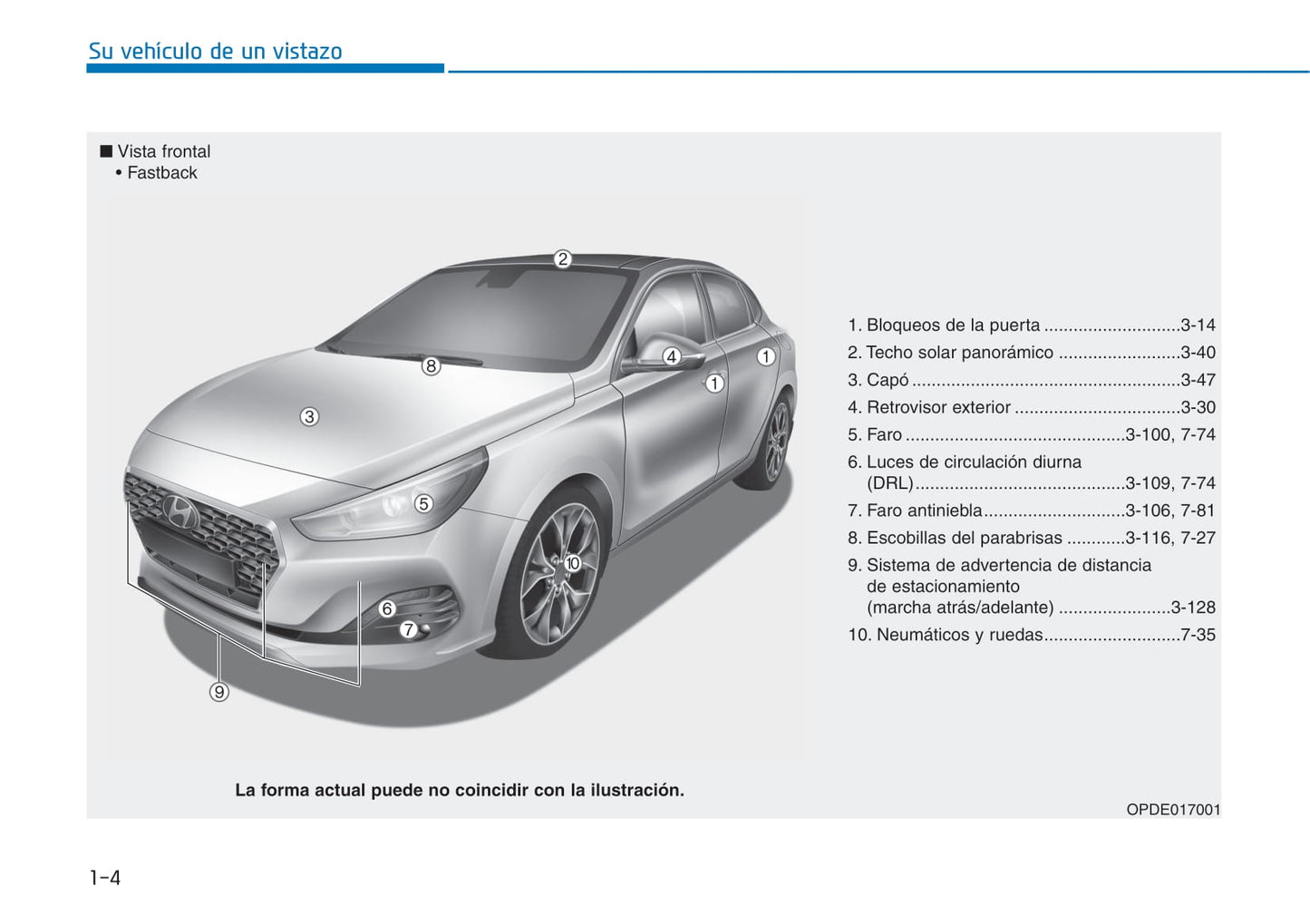 2017-2019 Hyundai i30 Manuel du propriétaire | Espagnol