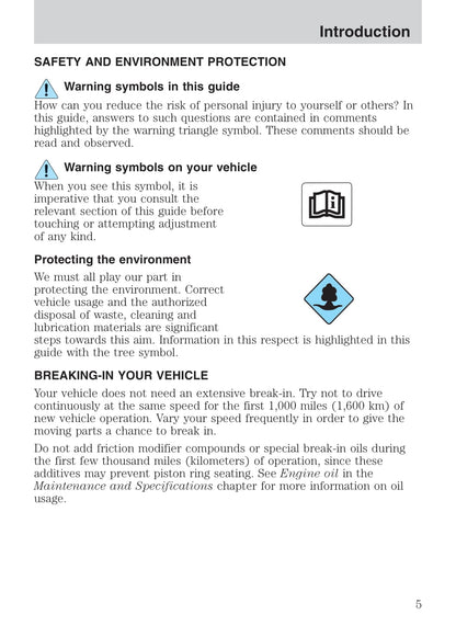 2005 Ford Thunderbird Owner's Manual | English