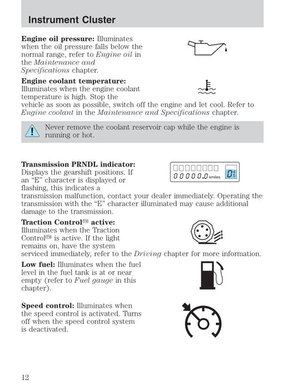 2005 Ford Thunderbird Owner's Manual | English