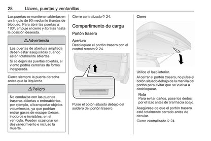 2018-2019 Opel Combo Owner's Manual | Spanish