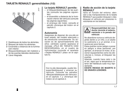 2018-2019 Renault Trafic Bedienungsanleitung | Spanisch