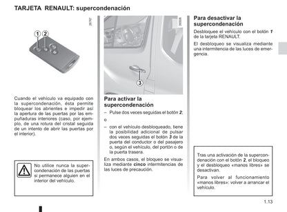 2014-2019 Renault Trafic Manuel du propriétaire | Espagnol