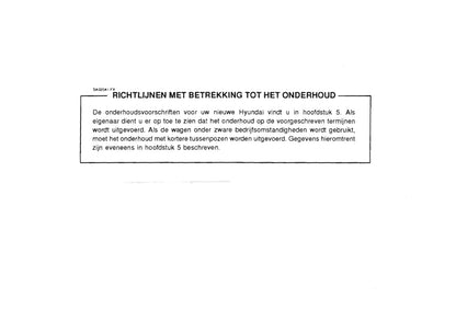 1996-1997 Hyundai Lantra Bedienungsanleitung | Niederländisch