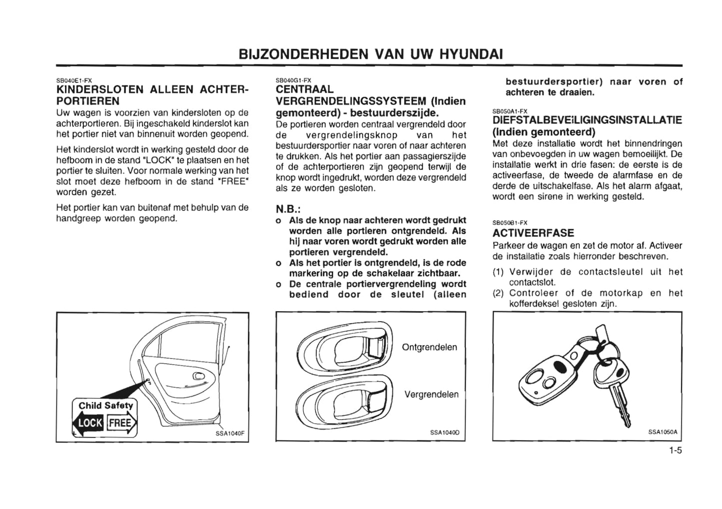 1996-1997 Hyundai Lantra Gebruikershandleiding | Nederlands