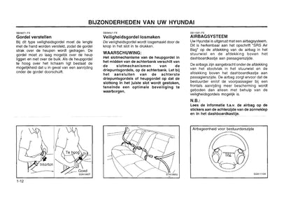 1996-1997 Hyundai Lantra Bedienungsanleitung | Niederländisch