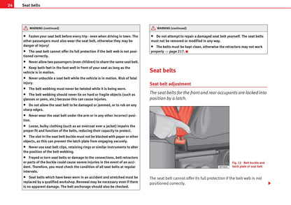 2004-2009 Seat Altea Bedienungsanleitung | Englisch