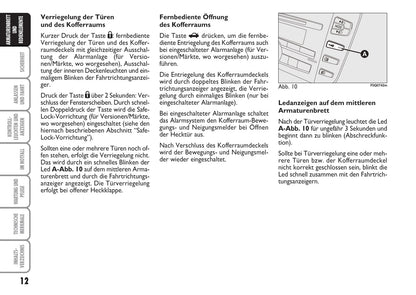 2009-2010 Fiat Bravo Gebruikershandleiding | Duits