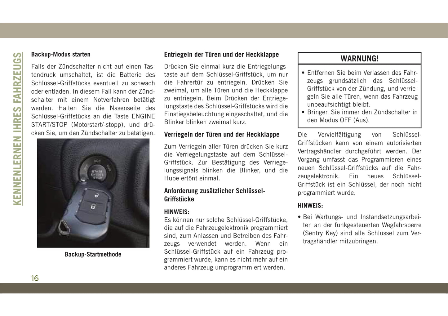 2018-2019 Jeep Wangler Gebruikershandleiding | Duits