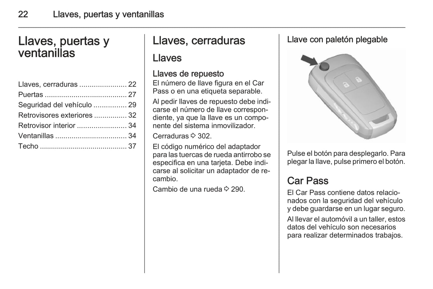 2015 Opel Astra Owner's Manual | Spanish