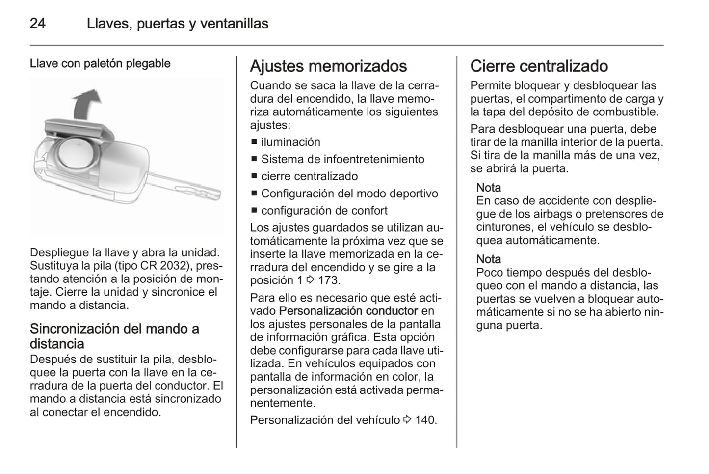 2015 Opel Astra Owner's Manual | Spanish