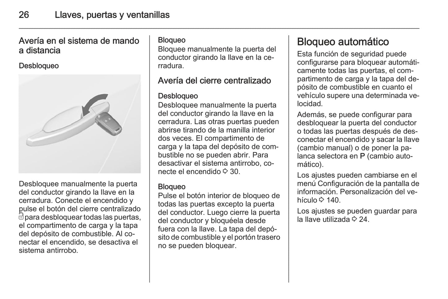 2015 Opel Astra Owner's Manual | Spanish