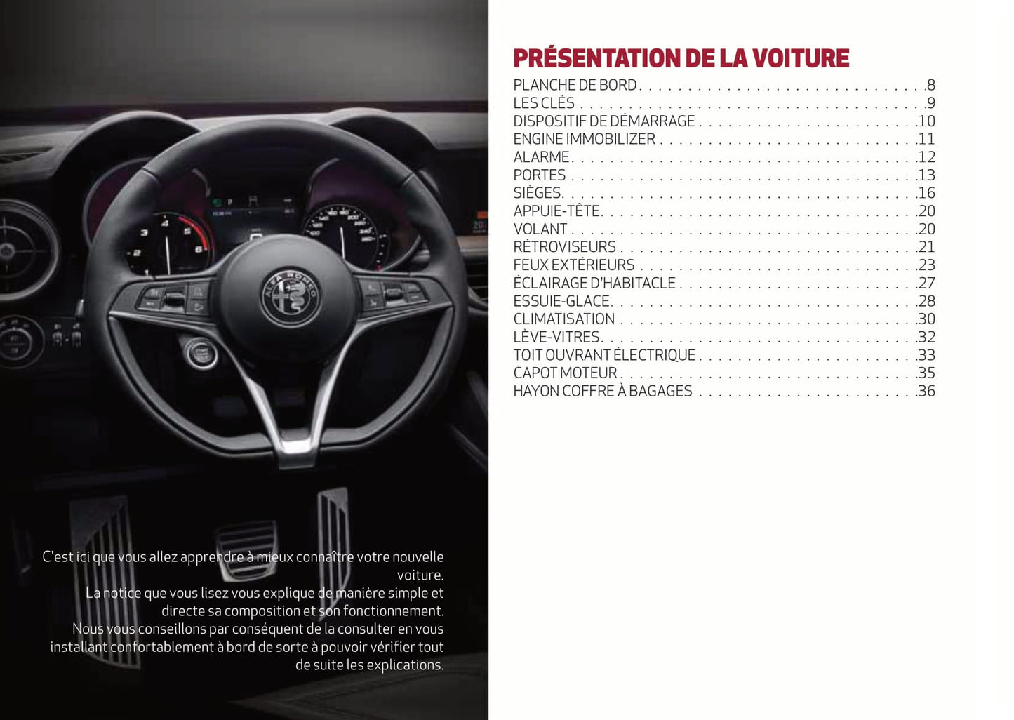 2017-2020 Alfa Romeo Stelvio Bedienungsanleitung | Französisch