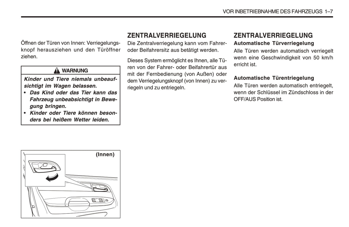 1998-2005 SsangYong Musso Owner's Manual | German