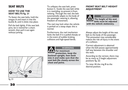 2012-2013 Fiat Strada Owner's Manual | English