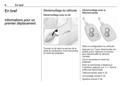 2018 Opel Movano Owner's Manual | French