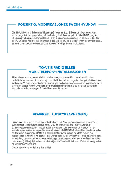 2021-2022 Hyundai Kona Electric Bedienungsanleitung | Norsk