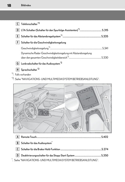 2019-2020 Lexus UX Bedienungsanleitung | Deutsch
