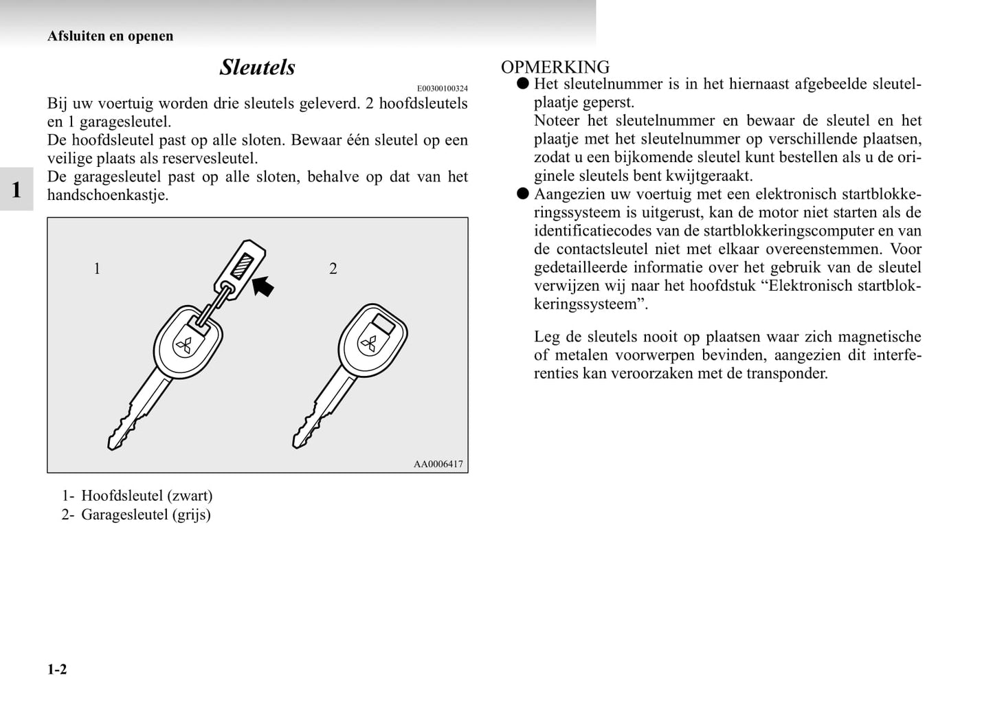 1999-2006 Mitsubishi Pajero Gebruikershandleiding | Nederlands